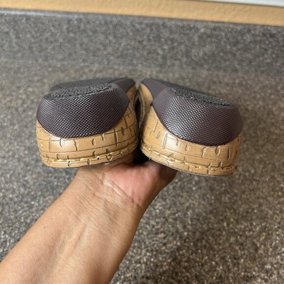 Propet Clogs Brown Leather Womens Sz 8.5 M(B) Comfort Casual Mule Slip Resistant - Picture 8 of 11